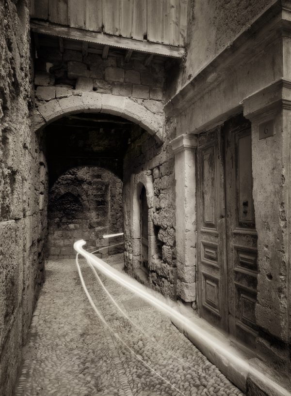 Alley at Dusk, Rhodes, Greece