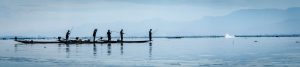 Distant Long Boat, Inle Lake