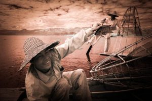 Fisherman, Inle lake, Myanmar