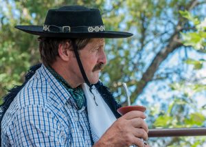 Gaucho Drinking Mate