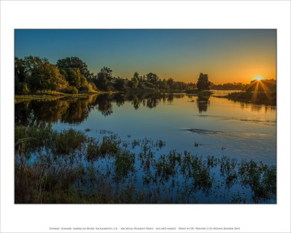 Sunrise, Summer, American River, Sacramento, CA