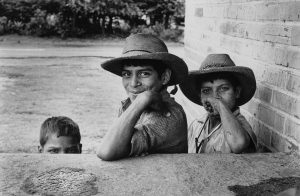 Three Boys and Two Hats