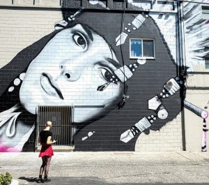 Woman in The Mural