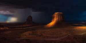 Patricia Honeycutt - Storm Approaching Monument Valley, AZ