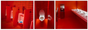 Glen Wilson – Stations 1, 2, & 3 of the SF-MoMA 1st Floor Men’s Room