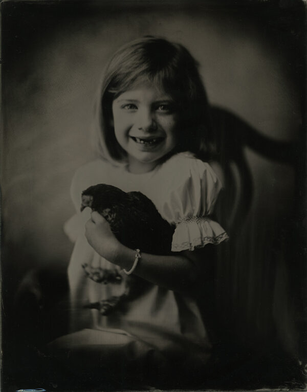 Mary Carl Smith, 7 and "Penny," 3