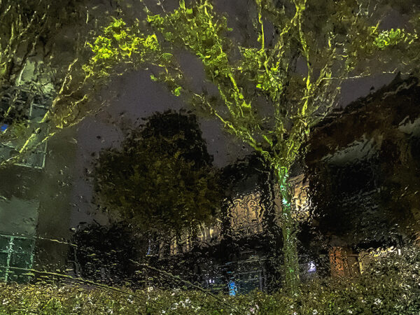 Richard Beebe – Night Scene, Rainy Windshield