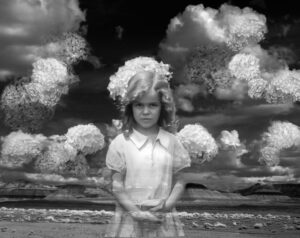 Thomas Winter – Lucille with Hydrangeas 1927, Painted Desert Clouds 2014