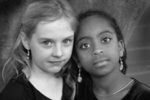 White and Black Portrait