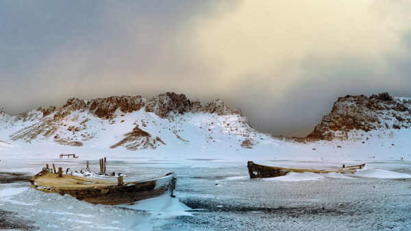 Abandoned Whaleboats, Deception Island, Antarctica
