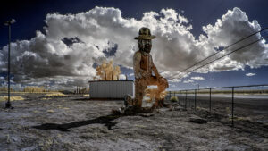 The Gold Prospector, Abandoned Miniature Golf Course, Yuba City, California