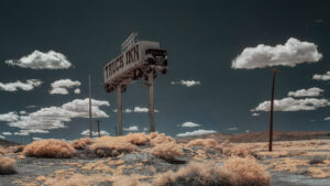 Truck Inn, Abandoned Road Sign, Fernley, Nevada