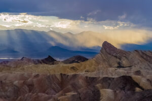 Gerrit van Ommering – Rare Virga near Sunset at Zabriskie Point