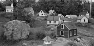 Miniature Village with Camper