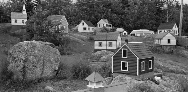 Miniature Village with Camper
