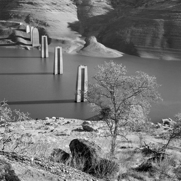 Gene Kennedy - Yosemite Narrow Gauge Railroad Bridge Pillars, Lake McClure, California