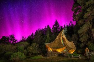 Paul Kozal -Sea Ranch Chapel and Northern Lights, May 10, 2024