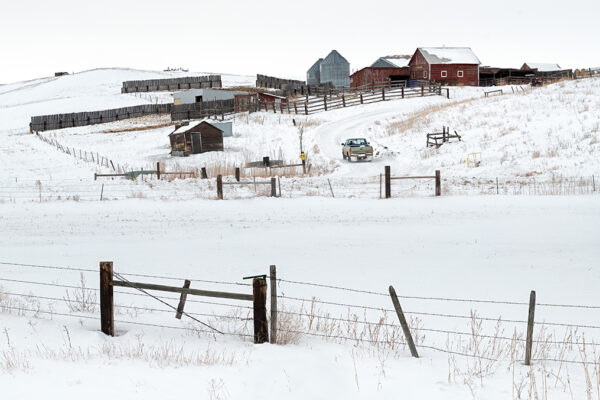 Mail truck, Fergus County, Montana 2019