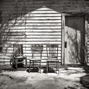 Three Chairs Waiting