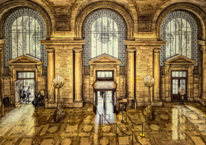 Lucille van Ommering - Through the Golden Portals, NY Public Library