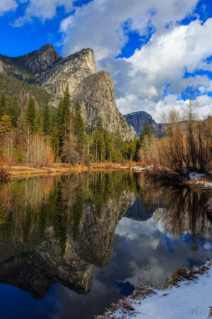 Doug  Arnold - Winter Reflection, Three Brothers, Yosemite National Park