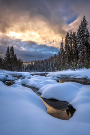 Truckee River in Snow