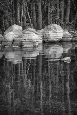 Reflection with Pollen Rings, Tenaya Lake