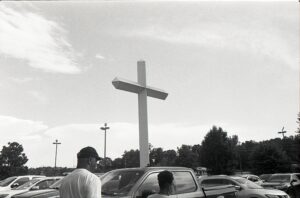 Jillian Knox - Giant Cross at Berry's in Jackson, MS