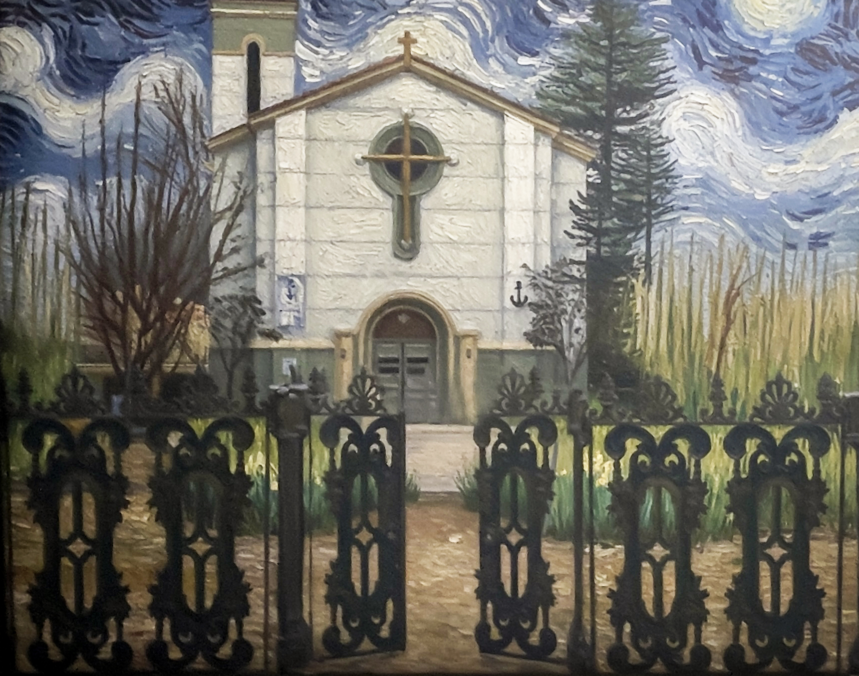 St. Patricks Church Meets Van Gogh