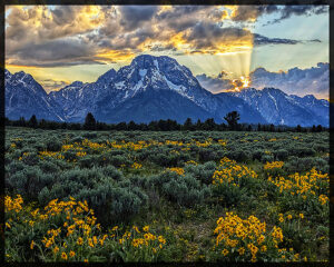 Sunset in The Tetons