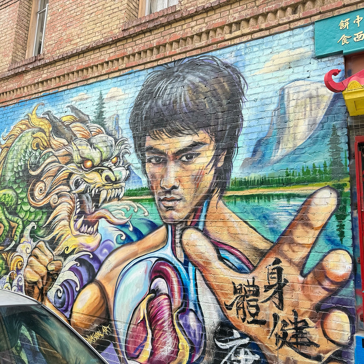 Bruce Lee Mural Chinatown