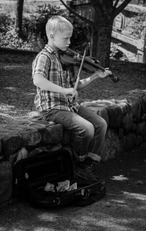 David Kalb - Young Busker in Lithia Park